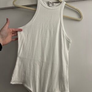Agolde White Women's Tank Top Bodysuit